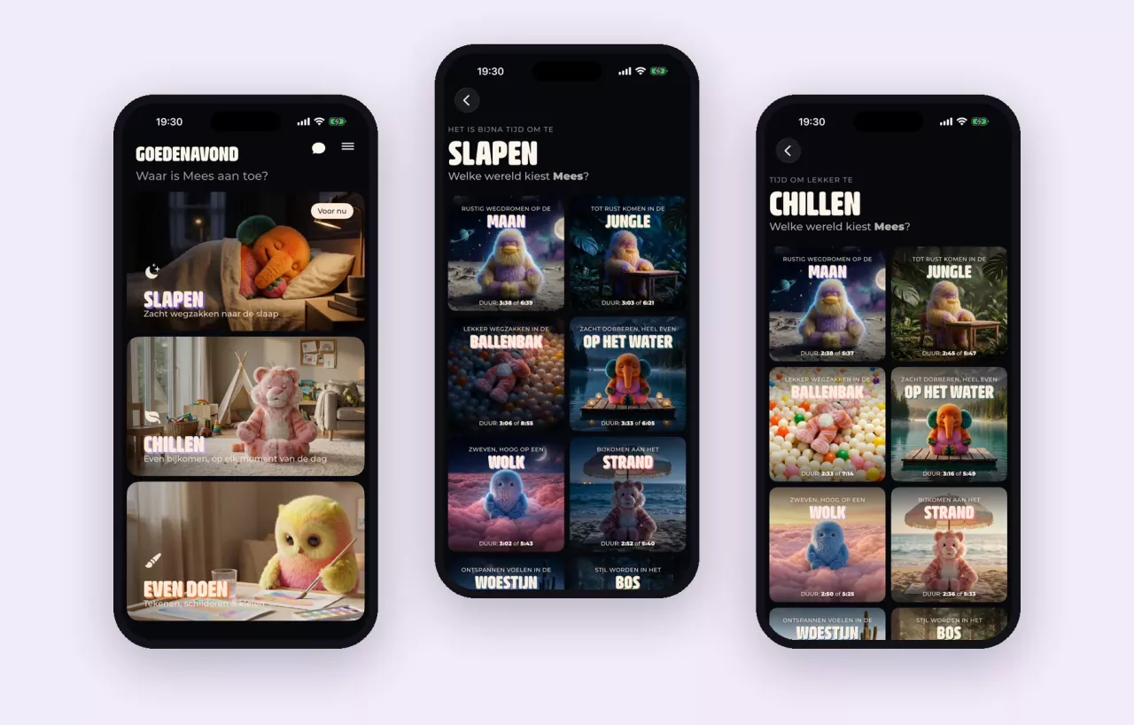 Fuzzie Friends: App Fuzzie Chill voor iPhone