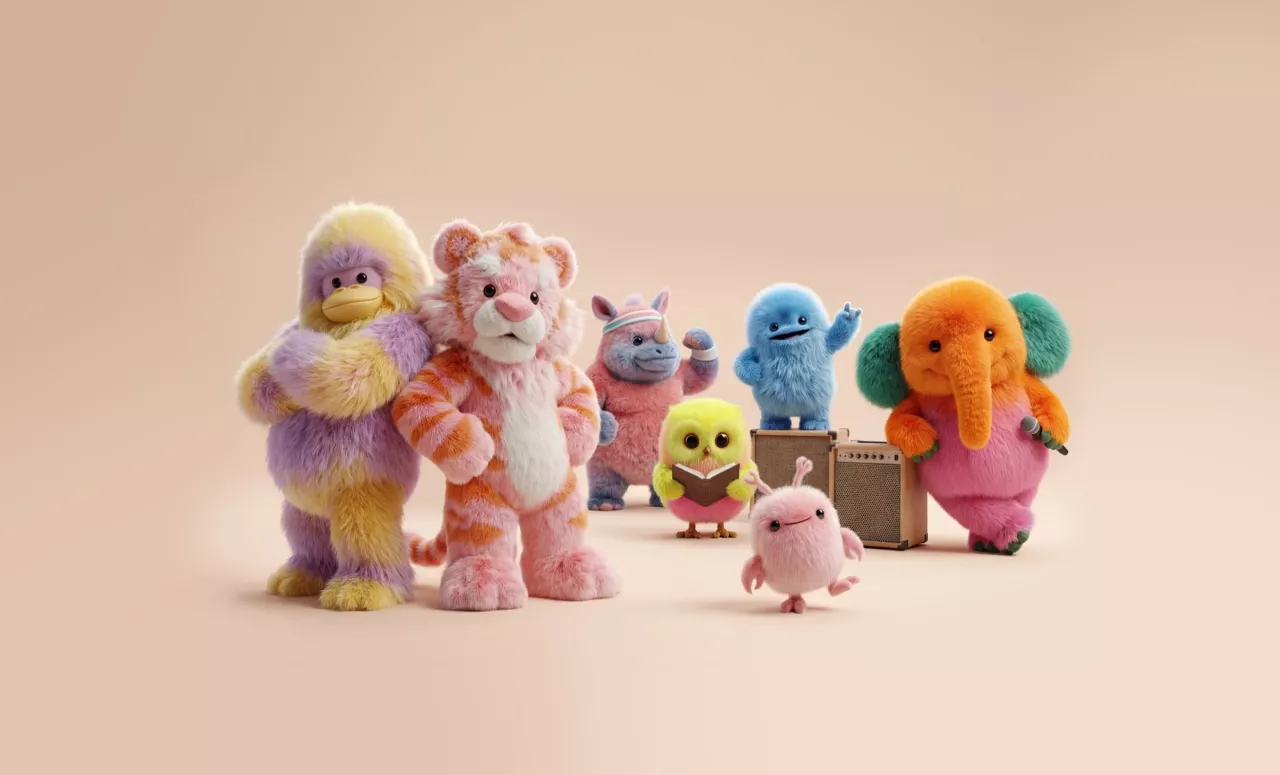 Fuzzie Friends: Branding, content, website en app